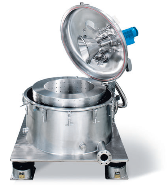 Vertikální odstředivky se skrápěním