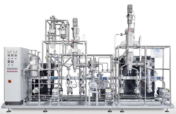 Pilotażowy destylator krótkiej ścieżki