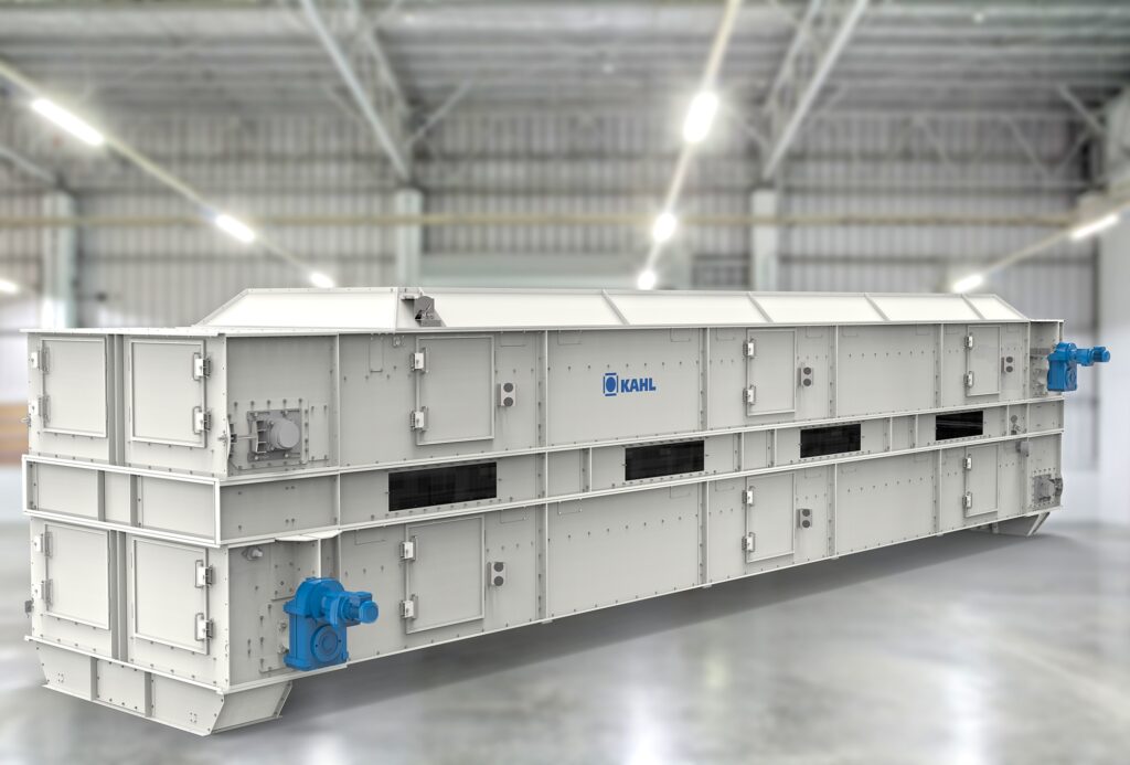 Belt dryer for wood