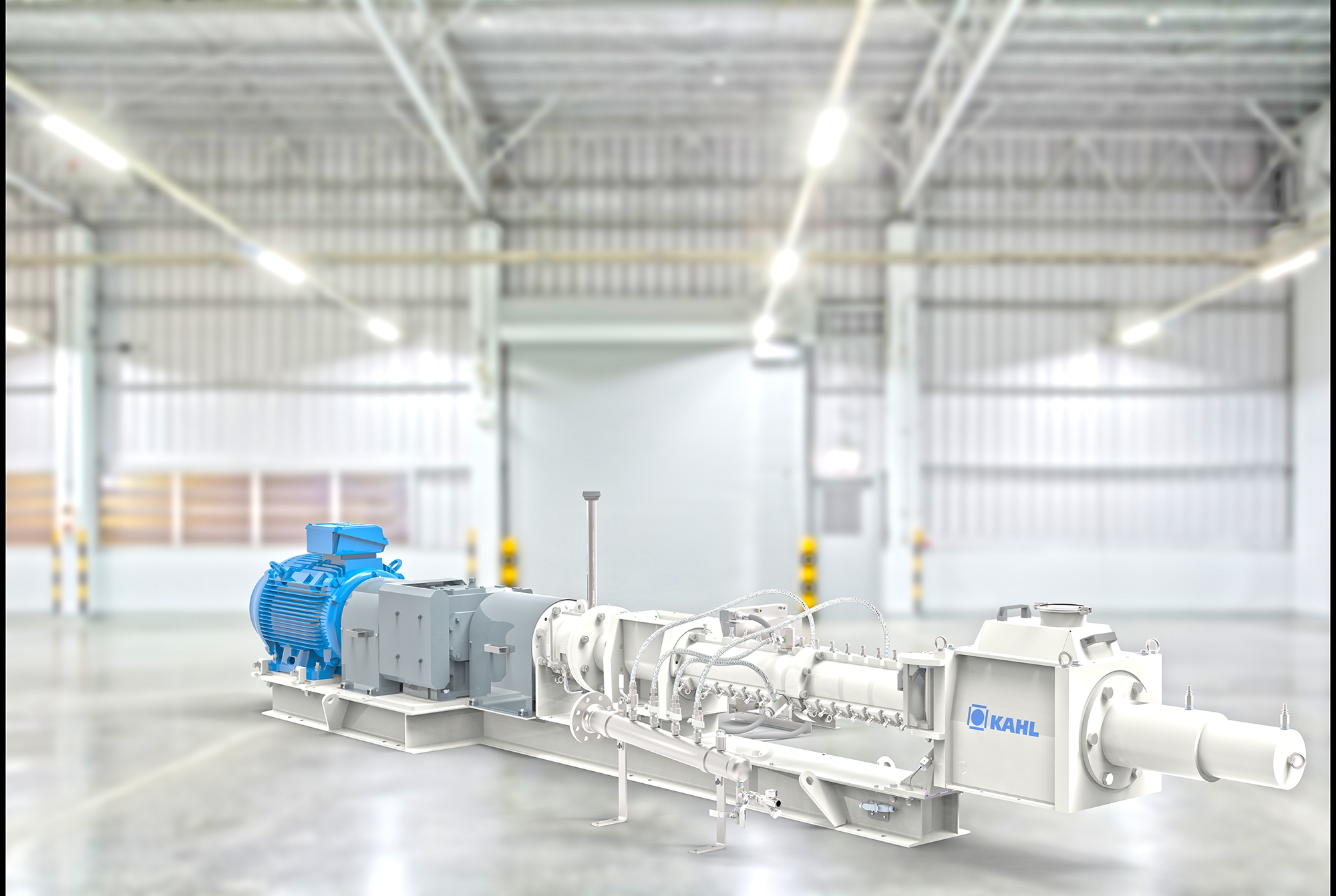 Annular gap expander for compound feed