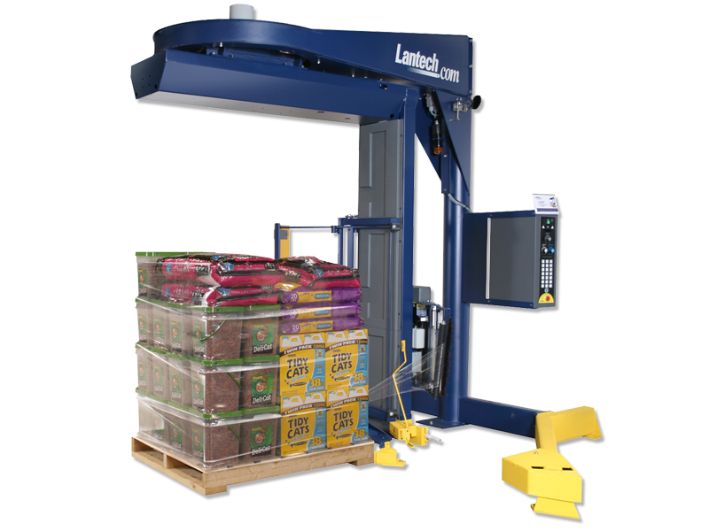 Półautomatyczna owijarka stretch typu straddle