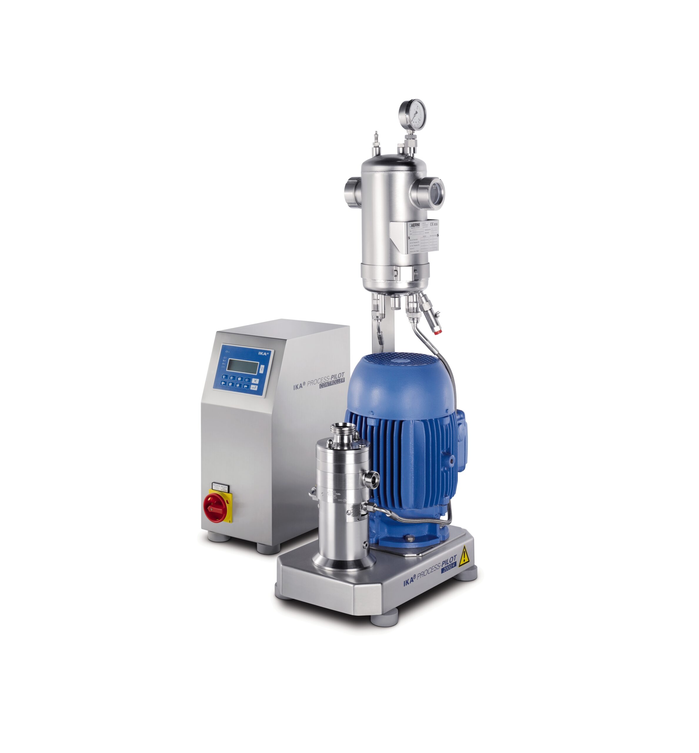 In-line laboratory dispersing machine