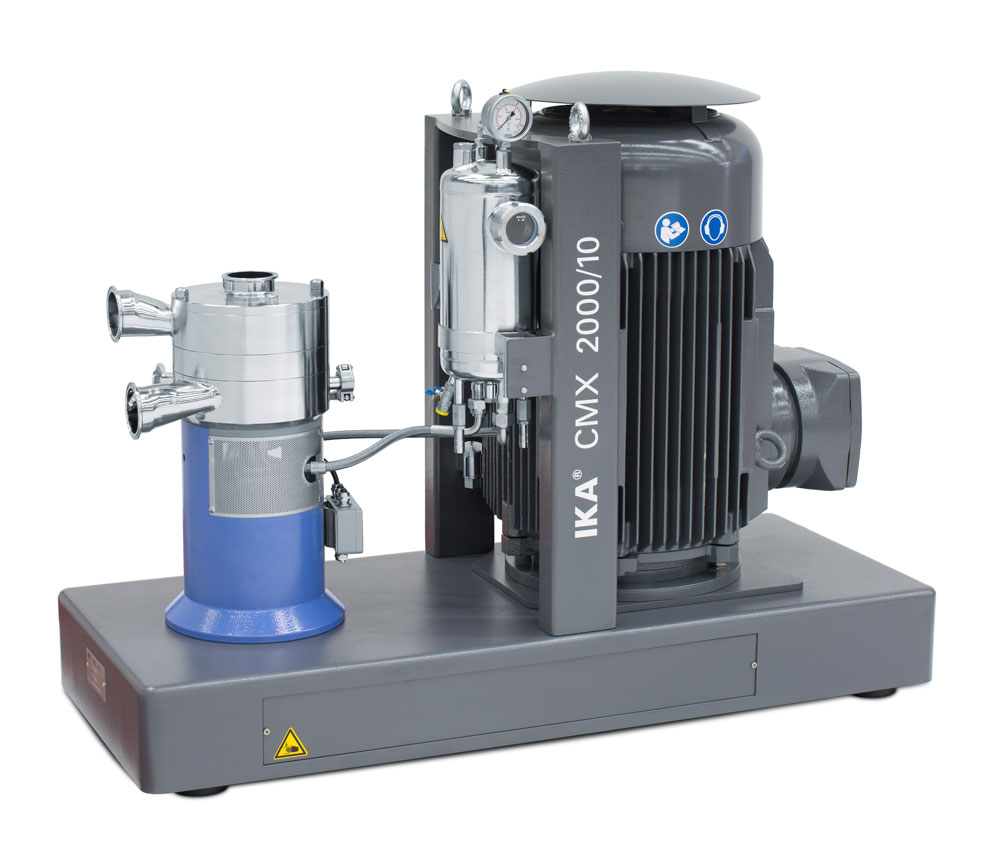 Inline szakaszos keverő szilárd és folyékony anyagokhoz