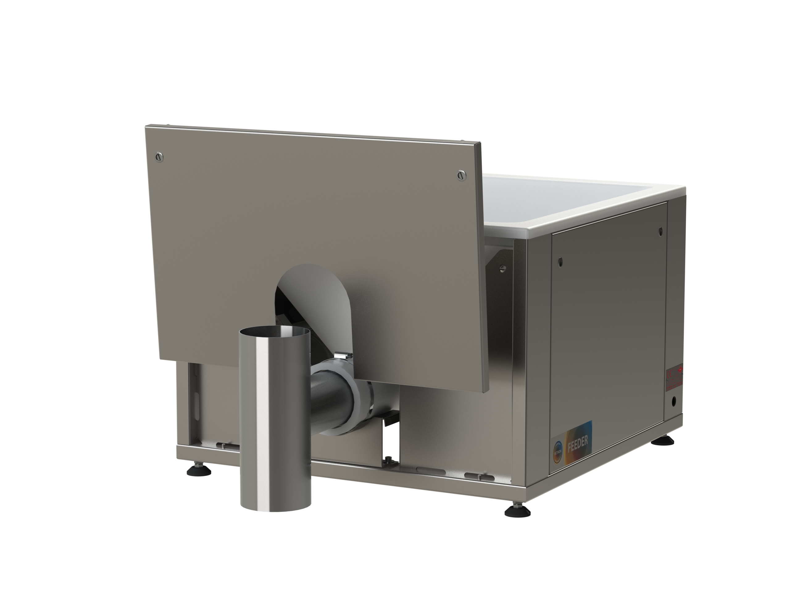 Feeder with flexible wall hopper