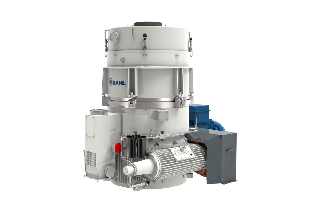 Pelleting press for biomass