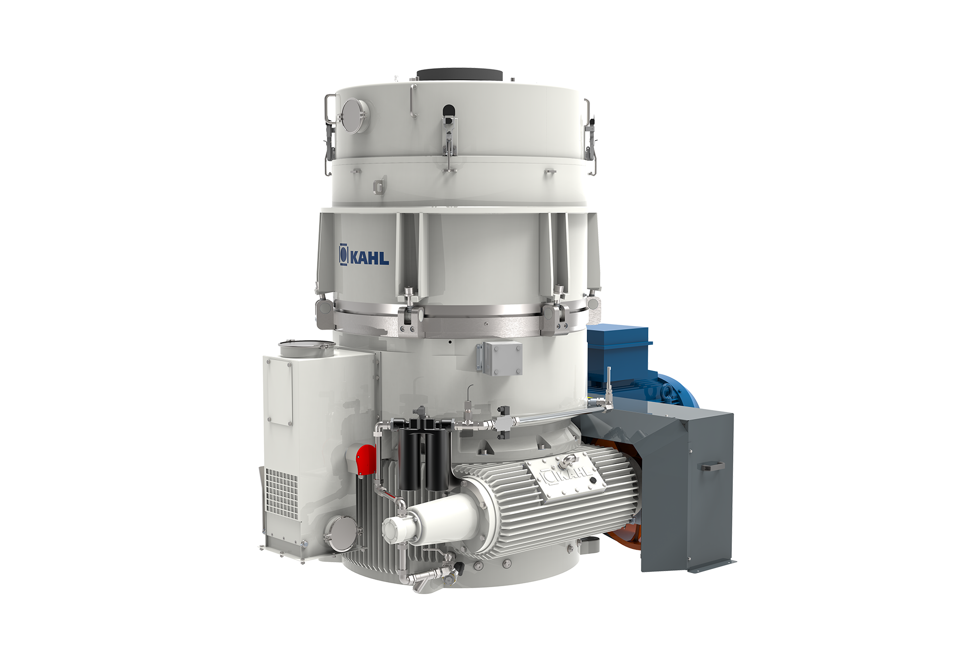 Pelleting press for biomass