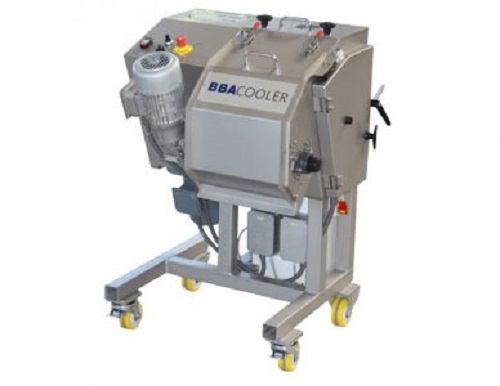 Bubnový chladič pro laboratorní procesy tavení za tepla