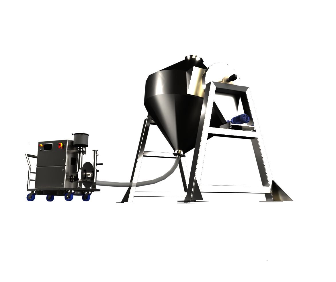 Mobilní sušička vzduchových nožů pro nádrže