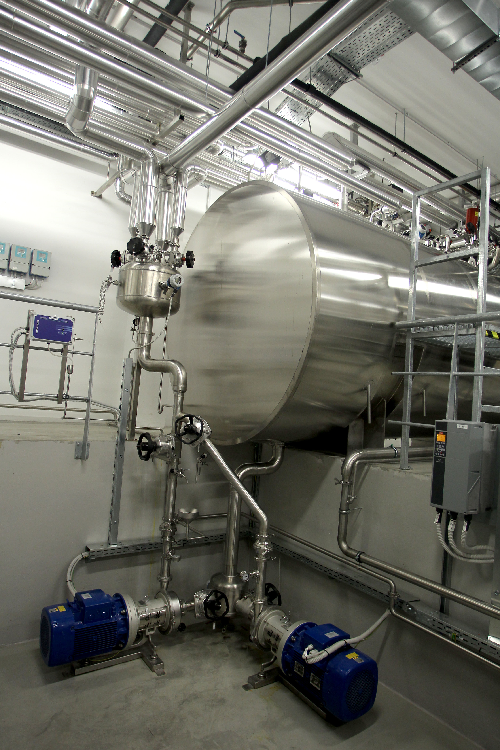 Zásobník na čištěnou vodu