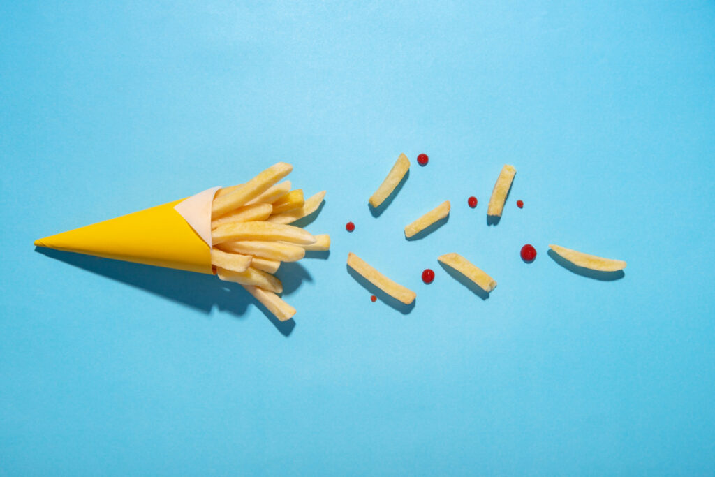 Joining the dots of a new French fries line