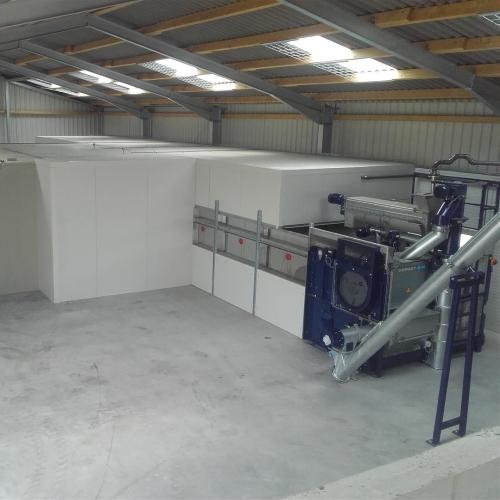 Suszarka taśmowa do odpadów pofermentacyjnych