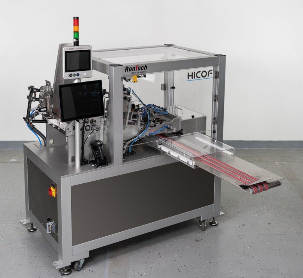Flat carton coding machine