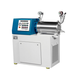 Horizontal disc bead mill for liquid chemicals