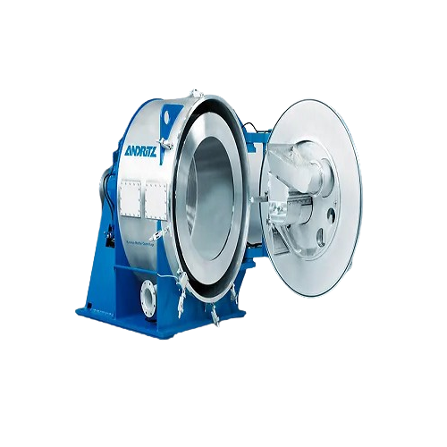 Horizontal peeler centrifuge for filtration