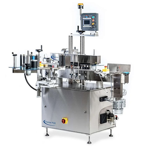 Front and back labelling for small production lines