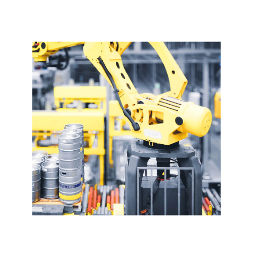 Robotické manipulační systémy pro nápojové nádoby a zásobníky