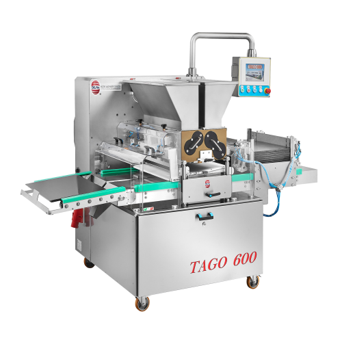 Biscuit depositing system for two-color biscuits