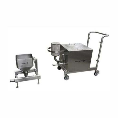 Filled capsule conveyor system for pharmaceutical production