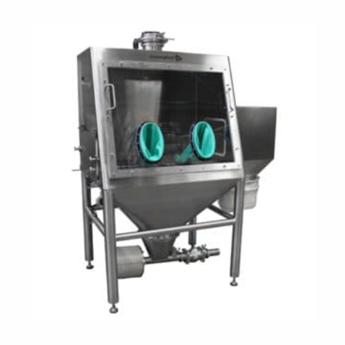 Stanice pro kontrolu prašnosti při průmyslovém nakládání