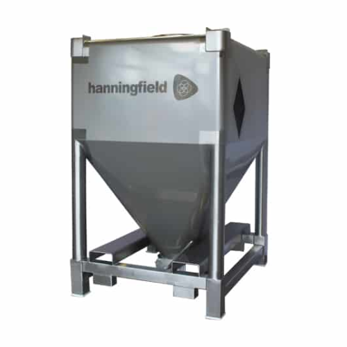 Nerezové kontejnery pro volně ložené látky pro farmaceutické použití