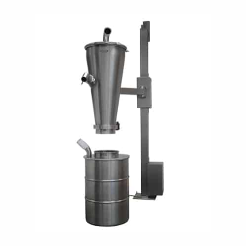 Vacuum conveyor for hygienic material transfer