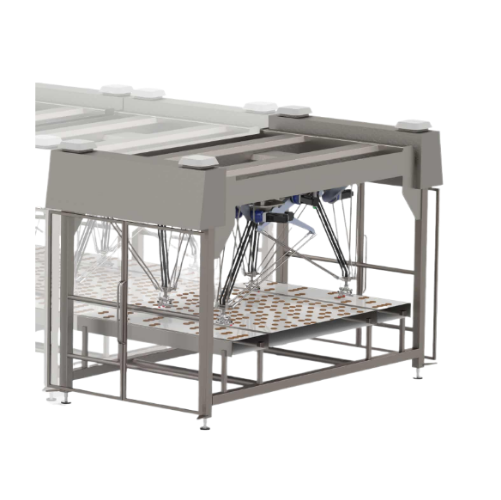 Robotic pick and place system for cookies