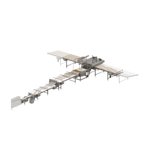 Chicane system for portion pack flowrapper