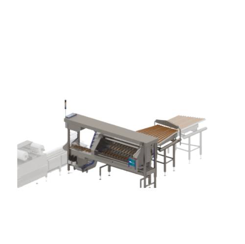 Volumetric loading system for biscuits and crackers