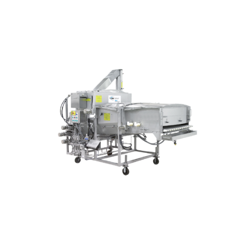 Breading applicator for high-volume poultry processing