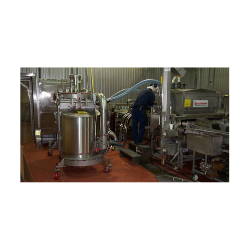 Industrial dust collection system for food processing