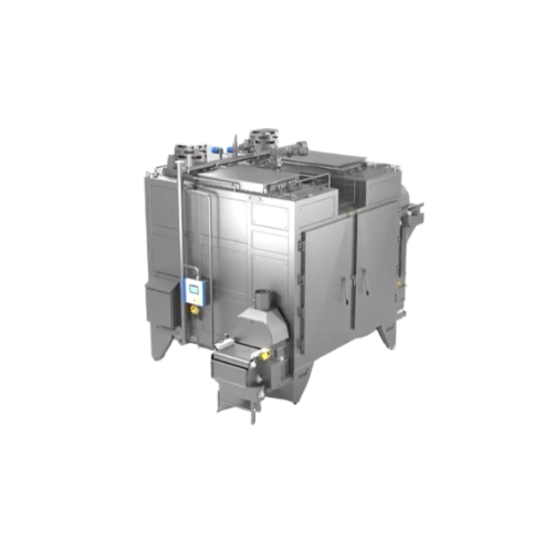 Spiral oven for cooking and browning products with steam and hot air