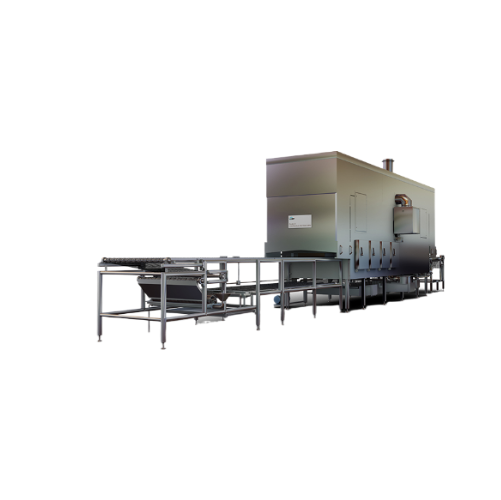 Continuous protein oven for high volume processing