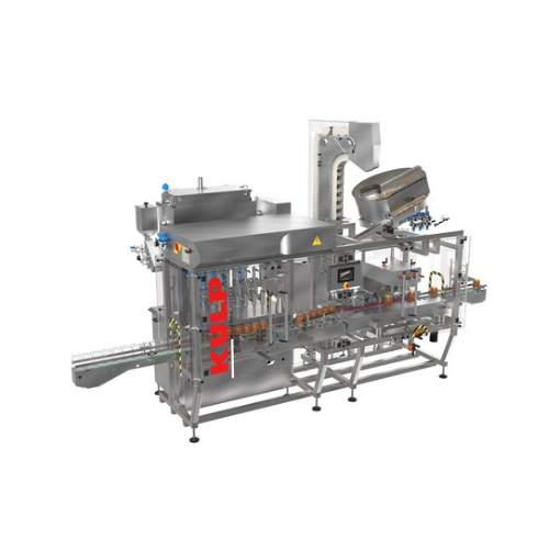 Volumetrikus töltő- és kupakolási megoldás folyadékok és viszkózus termékek számára