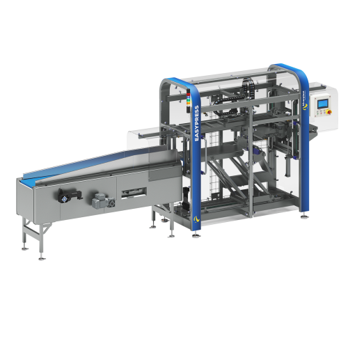 Automatic laundry compressing and packing