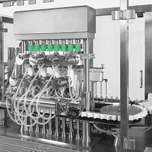 Systém plnění lahviček kapalinou