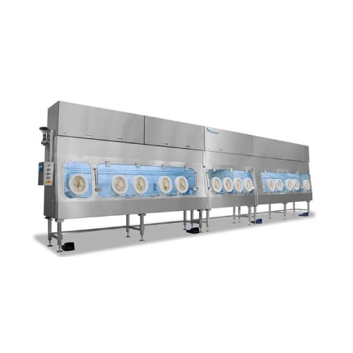 Dwa izolatory rozładunku liofilizatora dla produktów higroskopijnych