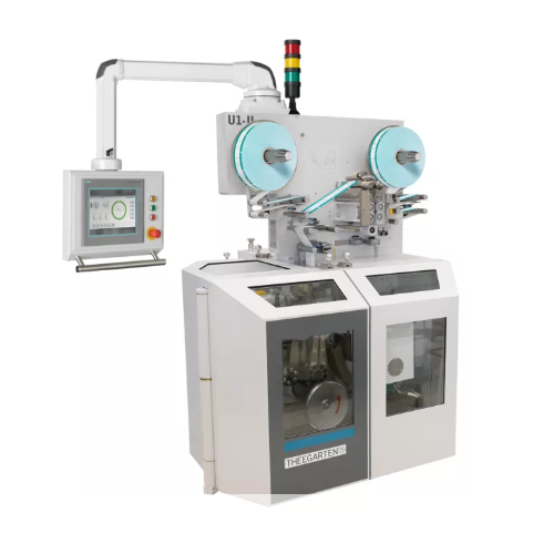 Vysokorychlostní tvarování, řezání a balení dlouhých měkkých karamelů