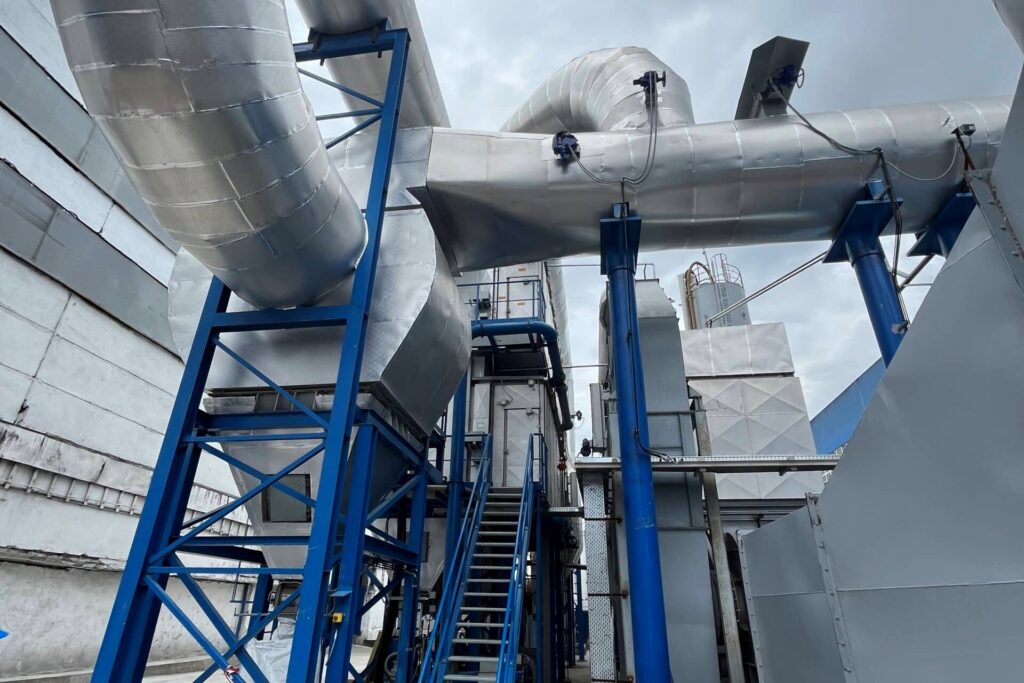 Dry flue gas cleaners