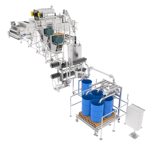 Integrált dióvaj gyártósor