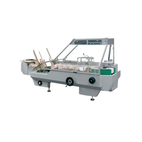 Kartoniarka pozioma o ruchu przerywanym do dużych produktów