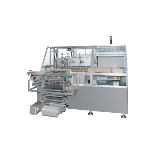 Szybkie urządzenie do owijania cienkich folii w ruchu ciągłym