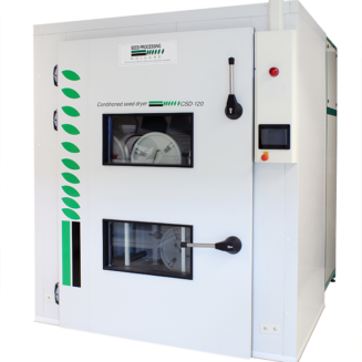 Conditioned seed drying machine Seed Processing Holland