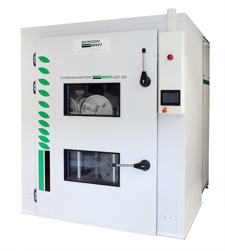 Conditioned seed drying machine Seed Processing Holland