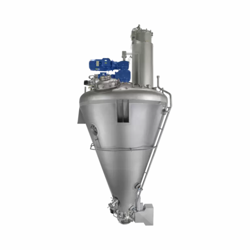 Vacuum dryer for powders and granules