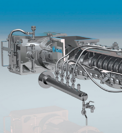 Vytlačovací stroj s kroužkovou mezerou