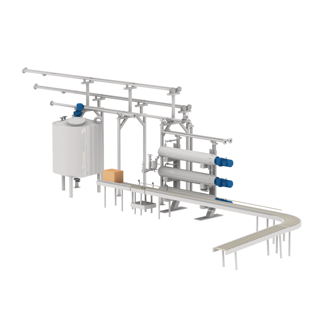 Cocoa butter filter-liquor blocking line