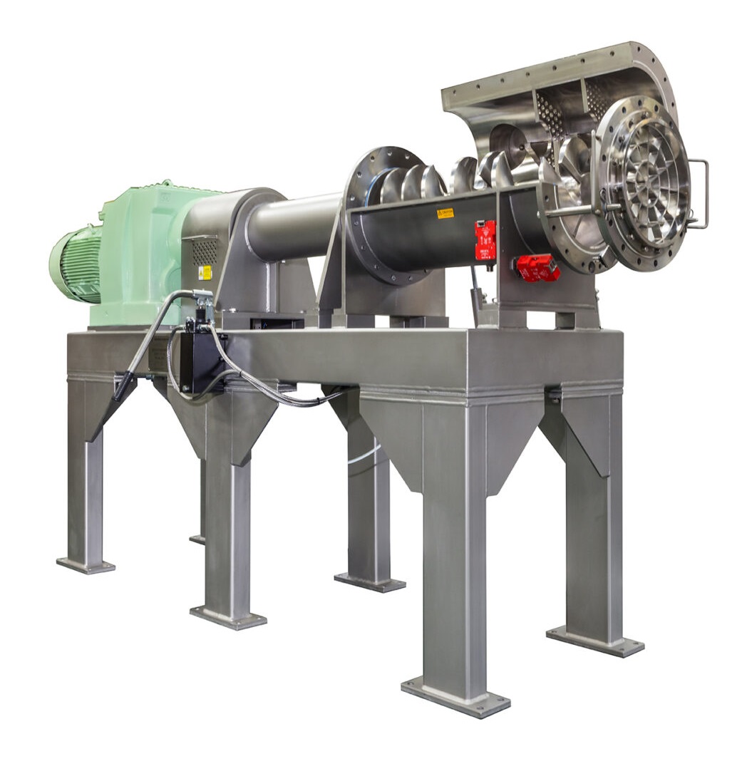 Folyamatos extruder szilárd és folyékony anyagok keveréséhez