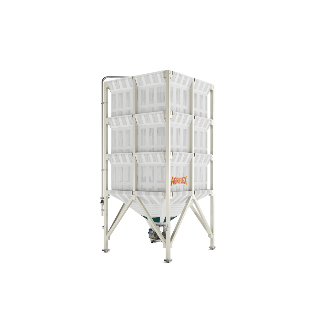Szövetsilók beltéri élelmiszerpor-tároláshoz