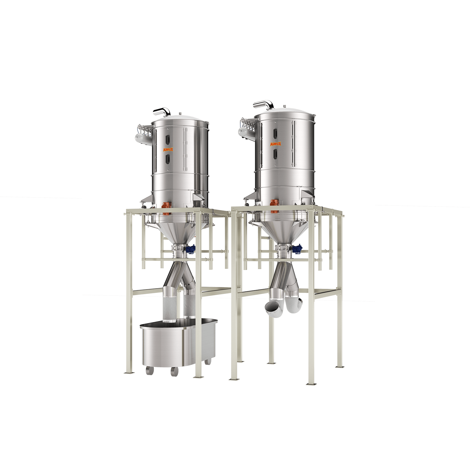 Punkty dozowania dla wstrzykiwania mąki i składników