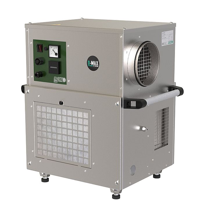 Szorpciós párátlanító levegővel hűtött kondenzátorral